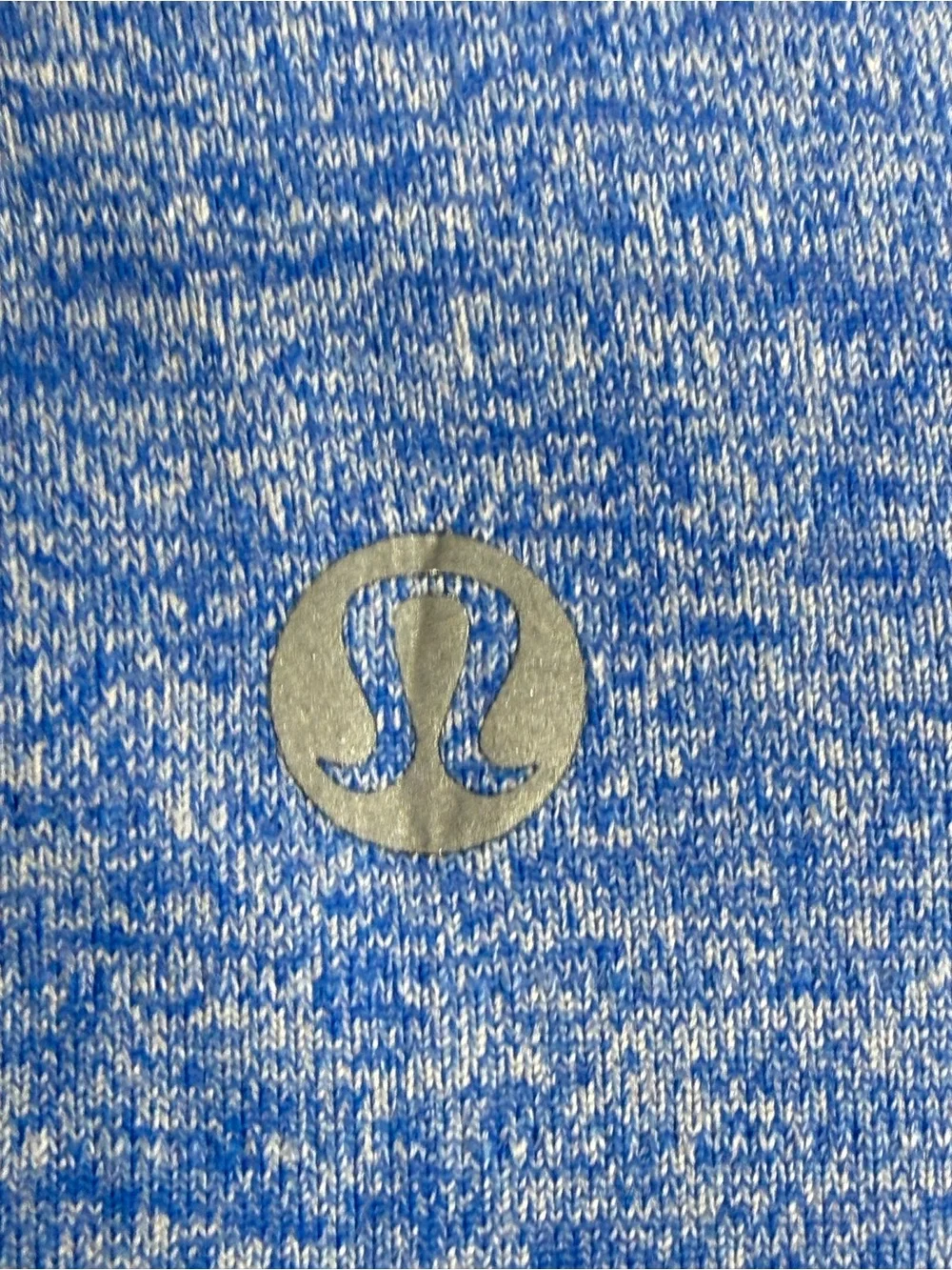 Lululemon License to Train Classic-Fit Long-Sleeve Shirt Heathered Blue Sz 4
